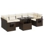 Set sofás de jardín 8 piezas y cojines ratán sintético marrón von , Gartensets - Ref: Foro24-3326444, Preis: 590,86 €, Rabatt: %