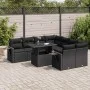 Set de sofás de jardín con cojines 9 pzas ratán sintético negro von , Gartensets - Ref: Foro24-3326446, Preis: 661,74 €, Raba...