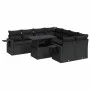 Set de sofás de jardín con cojines 9 pzas ratán sintético negro von , Gartensets - Ref: Foro24-3326446, Preis: 661,74 €, Raba...