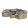 Set de sofás de jardín con cojines 9 pzas ratán sintético beige von , Gartensets - Ref: Foro24-3326450, Preis: 657,28 €, Raba...