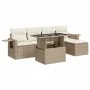 Juego de sofás jardín con cojines 6 pzas ratán sintético beige by , Garden sets - Ref: Foro24-3326459, Price: 490,11 €, Disco...