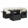 Set de muebles de jardín 5 pzas y cojines ratán sintético negro von , Gartensets - Ref: Foro24-3326467, Preis: 377,23 €, Raba...