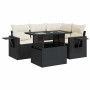 Set de muebles de jardín 5 pzas y cojines ratán sintético negro von , Gartensets - Ref: Foro24-3326467, Preis: 383,13 €, Raba...