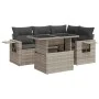 Set de sofás jardín y cojines 5 pzas ratán sintético gris claro von , Gartensets - Ref: Foro24-3326473, Preis: 422,48 €, Raba...