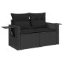 Set de sofás de jardín 7 pzas con cojines ratán sintético negro by , Garden sets - Ref: Foro24-3326486, Price: 535,15 €, Disc...