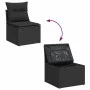 Set de sofás de jardín 7 pzas con cojines ratán sintético negro by , Garden sets - Ref: Foro24-3326486, Price: 535,15 €, Disc...
