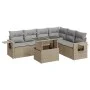 Set sofás de jardín 7 piezas y cojines ratán sintético beige by , Garden sets - Ref: Foro24-3326490, Price: 522,13 €, Discoun...