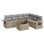 Set sofás de jardín 7 piezas y cojines ratán sintético beige von , Gartensets - Ref: Foro24-3326490, Preis: 532,40 €, Rabatt: %