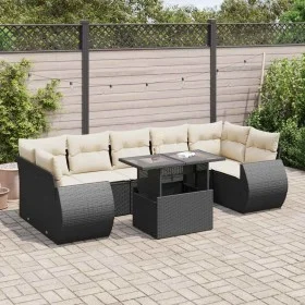 Set de sofás de jardín y cojines 8 piezas ratán sintético negro by , Garden sets - Ref: Foro24-3326597, Price: 560,13 €, Disc...