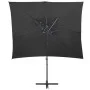 Cantilever parasol with anthracite double cover 250x250 cm by vidaXL, Umbrellas - Ref: Foro24-312362, Price: 135,86 €, Discou...