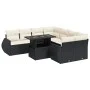 Set de sofás de jardín con cojines 9 pzas ratán sintético negro by , Garden sets - Ref: Foro24-3326607, Price: 609,36 €, Disc...