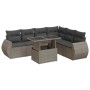 Set de sofás de jardín 7 pzas con cojines ratán sintético gris by , Garden sets - Ref: Foro24-3326651, Price: 495,50 €, Disco...