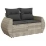 Set de sofás de jardín 7 pzas con cojines ratán PE gris claro von , Gartensets - Ref: Foro24-3326653, Preis: 546,77 €, Rabatt: %