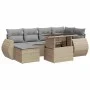 Set sofás de jardín 7 piezas y cojines ratán sintético beige von , Gartensets - Ref: Foro24-3326670, Preis: 510,11 €, Rabatt: %