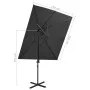 Cantilever parasol with anthracite double cover 250x250 cm by vidaXL, Umbrellas - Ref: Foro24-312362, Price: 135,86 €, Discou...