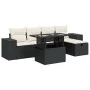 Set de sofás de jardín 6 piezas y cojines ratán sintético negro by , Garden sets - Ref: Foro24-3327926, Price: 413,81 €, Disc...