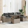 Set de muebles de jardín 6 pzas y cojines ratán sintético gris de , Conjuntos de jardín - Ref: Foro24-3327930, Precio: 423,54 €