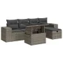Set de muebles de jardín 6 pzas y cojines ratán sintético gris de , Conjuntos de jardín - Ref: Foro24-3327930, Precio: 415,24...