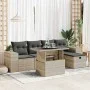 Set de sofás de jardín 6 pzas y cojines ratán sintético gris by , Garden sets - Ref: Foro24-3327932, Price: 467,23 €, Discoun...
