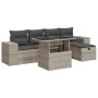 Set de sofás de jardín 6 pzas y cojines ratán sintético gris by , Garden sets - Ref: Foro24-3327932, Price: 467,23 €, Discoun...