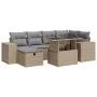 Set de sofás de jardín y cojines 8 piezas ratán sintético beige by , Garden sets - Ref: Foro24-3327939, Price: 525,30 €, Disc...
