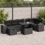 Set de muebles de jardín 5 pzas y cojines ratán sintético negro von , Gartensets - Ref: Foro24-3327945, Preis: 557,93 €, Raba...