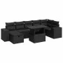 Set de muebles de jardín 5 pzas y cojines ratán sintético negro von , Gartensets - Ref: Foro24-3327945, Preis: 557,93 €, Raba...