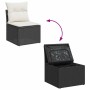 Set sofás jardín y cojines 9 pzas ratán sintético acacia negro by , Garden sets - Ref: Foro24-3327987, Price: 562,81 €, Disco...