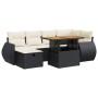 Set sofás jardín y cojines 8 pzas ratán sintético acacia negro von , Gartensets - Ref: Foro24-3328057, Preis: 486,87 €, Rabat...