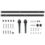 Puerta corredera con herrajes madera maciza de pino 100x210 cm de vidaXL, Puertas - Ref: Foro24-3057596, Precio: 409,97 €, De...