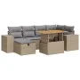 Set sofás jardín y cojines 8 pzas ratán sintético acacia beige von , Gartensets - Ref: Foro24-3328088, Preis: 527,28 €, Rabat...