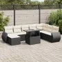 Set de sofás de jardín con cojines 9 pzas ratán sintético negro von , Gartensets - Ref: Foro24-3326687, Preis: 593,28 €, Raba...