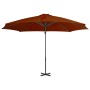 Cantilever umbrella with aluminum pole terracotta 300 cm by vidaXL, Umbrellas - Ref: Foro24-312307, Price: 145,37 €, Discount: %