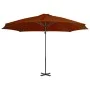 Cantilever umbrella with aluminum pole terracotta 300 cm by vidaXL, Umbrellas - Ref: Foro24-312307, Price: 143,31 €, Discount: %