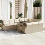 Set de sofás de jardín 11pzas con cojines ratán sintético beige by , Garden sets - Ref: Foro24-3326709, Price: 851,22 €, Disc...