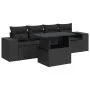 Set de muebles de jardín 5 pzas y cojines ratán sintético negro de , Conjuntos de jardín - Ref: Foro24-3326716, Precio: 400,3...