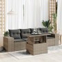 Juego de sofás jardín con cojines 5 pzas ratán sintético gris von , Gartensets - Ref: Foro24-3326721, Preis: 374,45 €, Rabatt: %