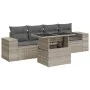 Set de sofás jardín y cojines 5 pzas ratán sintético gris claro by , Garden sets - Ref: Foro24-3326723, Price: 416,22 €, Disc...