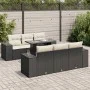 Set de sofás de jardín 7 pzas con cojines ratán sintético negro by , Garden sets - Ref: Foro24-3326737, Price: 534,95 €, Disc...