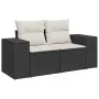 Set de sofás de jardín 7 pzas con cojines ratán sintético negro by , Garden sets - Ref: Foro24-3326737, Price: 534,95 €, Disc...