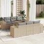 Set sofás de jardín 7 piezas y cojines ratán sintético beige by , Garden sets - Ref: Foro24-3326740, Price: 610,01 €, Discoun...