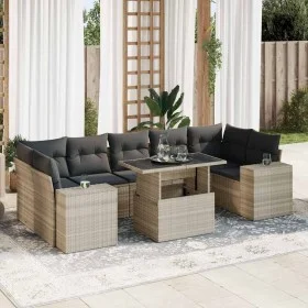 Set de sofás de jardín 8 pzas y cojines ratán sintético gris by , Garden sets - Ref: Foro24-3326763, Price: 665,11 €, Discoun...