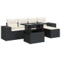Set de sofás de jardín 6 piezas y cojines ratán sintético negro by , Garden sets - Ref: Foro24-3326777, Price: 406,15 €, Disc...