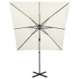 Sombrilla de jardín voladiza con palo y luces LED arena 250 cm by vidaXL, Umbrellas - Ref: Foro24-312320, Price: 180,08 €, Di...