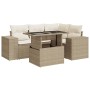 Juego de sofás jardín con cojines 5 pzas ratán sintético beige de , Conjuntos de jardín - Ref: Foro24-3326789, Precio: 454,39...