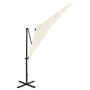 Sombrilla de jardín voladiza con palo y luces LED arena 250 cm by vidaXL, Umbrellas - Ref: Foro24-312320, Price: 180,08 €, Di...