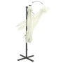 Sombrilla de jardín voladiza con palo y luces LED arena 250 cm by vidaXL, Umbrellas - Ref: Foro24-312320, Price: 180,08 €, Di...