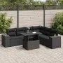 Set de sofás de jardín 7 pzas con cojines ratán sintético negro by , Garden sets - Ref: Foro24-3326806, Price: 525,71 €, Disc...