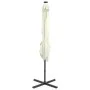 Gartenschirm mit ausladendem Stiel und LED-Lichtern, Sandfarben, 250 cm. von vidaXL, Sonnenschirme - Ref: Foro24-312320, Prei...