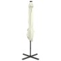 Sombrilla de jardín voladiza con palo y luces LED arena 250 cm by vidaXL, Umbrellas - Ref: Foro24-312320, Price: 180,08 €, Di...